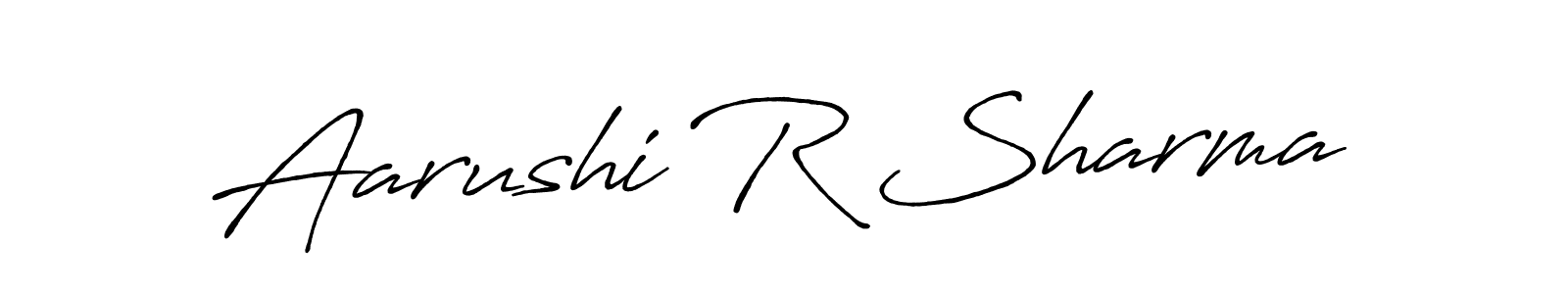 Similarly Antro_Vectra_Bolder is the best handwritten signature design. Signature creator online .You can use it as an online autograph creator for name Aarushi R Sharma. Aarushi R Sharma signature style 7 images and pictures png