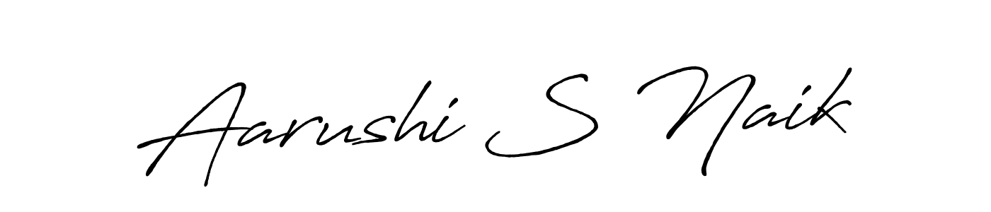 It looks lik you need a new signature style for name Aarushi S Naik. Design unique handwritten (Antro_Vectra_Bolder) signature with our free signature maker in just a few clicks. Aarushi S Naik signature style 7 images and pictures png