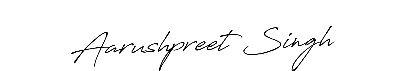 Aarushpreet Singh stylish signature style. Best Handwritten Sign (Antro_Vectra_Bolder) for my name. Handwritten Signature Collection Ideas for my name Aarushpreet Singh. Aarushpreet Singh signature style 7 images and pictures png