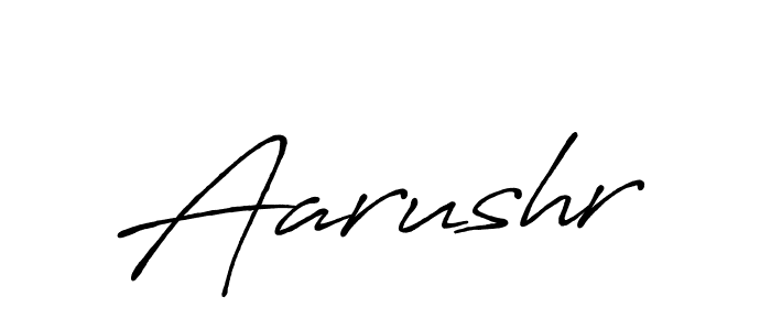 How to make Aarushr signature? Antro_Vectra_Bolder is a professional autograph style. Create handwritten signature for Aarushr name. Aarushr signature style 7 images and pictures png