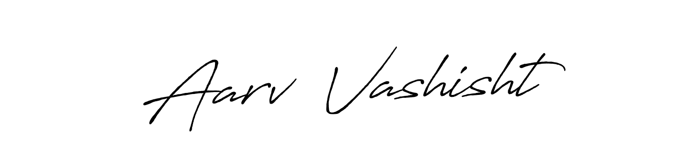 How to make Aarv  Vashisht signature? Antro_Vectra_Bolder is a professional autograph style. Create handwritten signature for Aarv  Vashisht name. Aarv  Vashisht signature style 7 images and pictures png