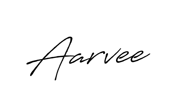 How to make Aarvee name signature. Use Antro_Vectra_Bolder style for creating short signs online. This is the latest handwritten sign. Aarvee signature style 7 images and pictures png