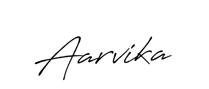 Use a signature maker to create a handwritten signature online. With this signature software, you can design (Antro_Vectra_Bolder) your own signature for name Aarvika. Aarvika signature style 7 images and pictures png