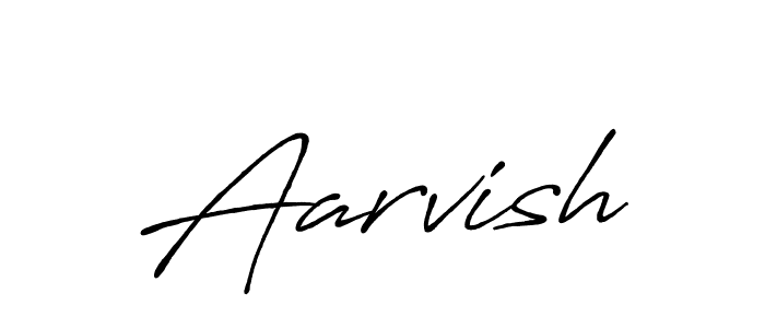 Design your own signature with our free online signature maker. With this signature software, you can create a handwritten (Antro_Vectra_Bolder) signature for name Aarvish. Aarvish signature style 7 images and pictures png