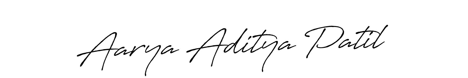 Also we have Aarya Aditya Patil name is the best signature style. Create professional handwritten signature collection using Antro_Vectra_Bolder autograph style. Aarya Aditya Patil signature style 7 images and pictures png