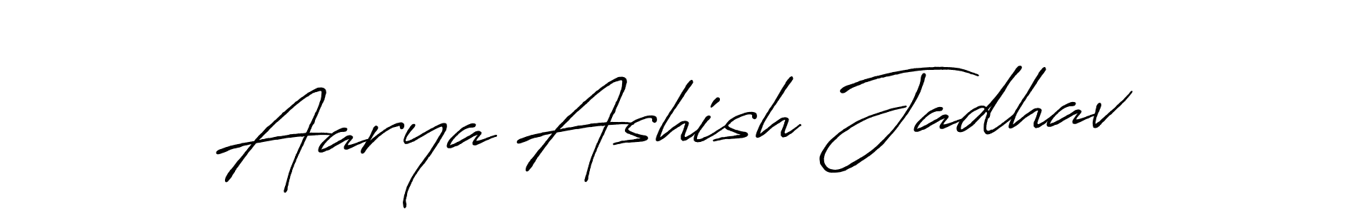 Similarly Antro_Vectra_Bolder is the best handwritten signature design. Signature creator online .You can use it as an online autograph creator for name Aarya Ashish Jadhav. Aarya Ashish Jadhav signature style 7 images and pictures png