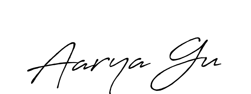 Best and Professional Signature Style for Aarya Gu. Antro_Vectra_Bolder Best Signature Style Collection. Aarya Gu signature style 7 images and pictures png