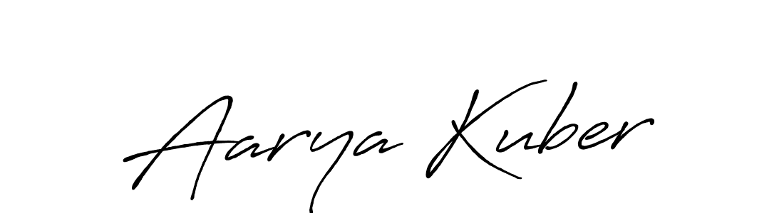 Once you've used our free online signature maker to create your best signature Antro_Vectra_Bolder style, it's time to enjoy all of the benefits that Aarya Kuber name signing documents. Aarya Kuber signature style 7 images and pictures png