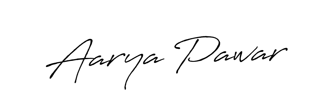 Similarly Antro_Vectra_Bolder is the best handwritten signature design. Signature creator online .You can use it as an online autograph creator for name Aarya Pawar. Aarya Pawar signature style 7 images and pictures png