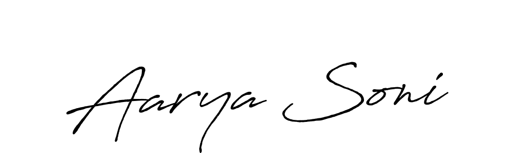 Similarly Antro_Vectra_Bolder is the best handwritten signature design. Signature creator online .You can use it as an online autograph creator for name Aarya Soni. Aarya Soni signature style 7 images and pictures png