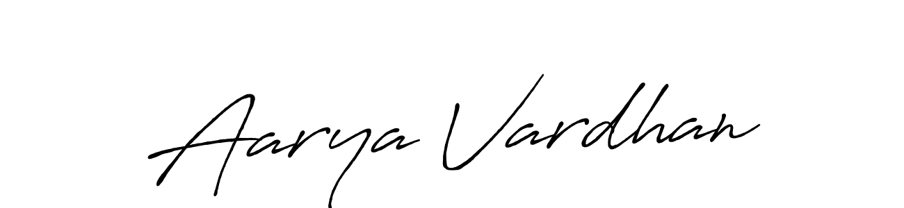 Design your own signature with our free online signature maker. With this signature software, you can create a handwritten (Antro_Vectra_Bolder) signature for name Aarya Vardhan. Aarya Vardhan signature style 7 images and pictures png