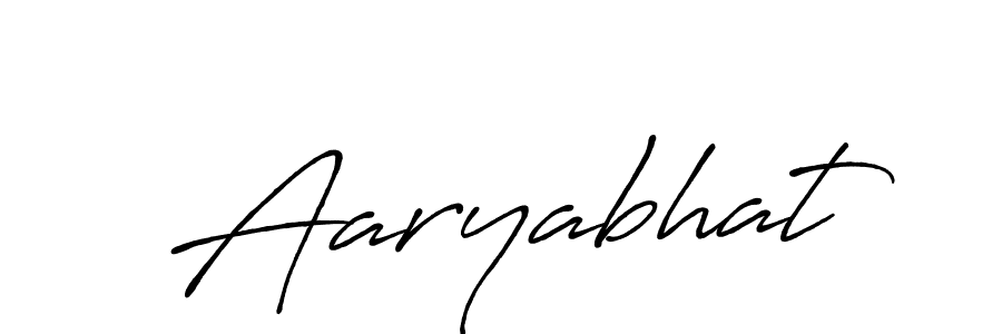 Make a beautiful signature design for name Aaryabhat. With this signature (Antro_Vectra_Bolder) style, you can create a handwritten signature for free. Aaryabhat signature style 7 images and pictures png