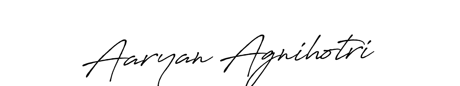 Also we have Aaryan Agnihotri name is the best signature style. Create professional handwritten signature collection using Antro_Vectra_Bolder autograph style. Aaryan Agnihotri signature style 7 images and pictures png