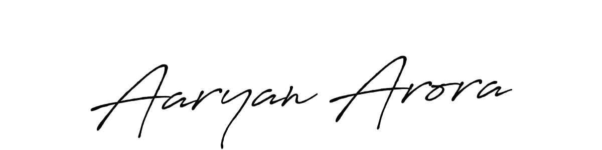 The best way (Antro_Vectra_Bolder) to make a short signature is to pick only two or three words in your name. The name Aaryan Arora include a total of six letters. For converting this name. Aaryan Arora signature style 7 images and pictures png