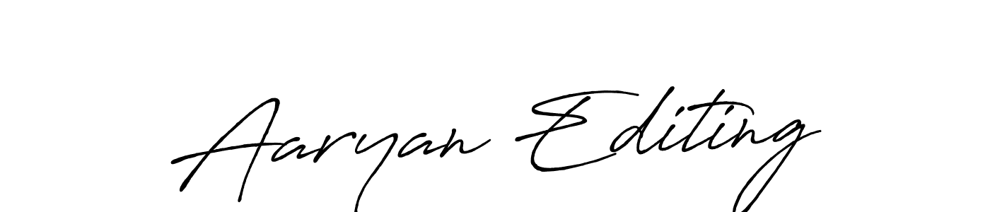 Make a beautiful signature design for name Aaryan Editing. Use this online signature maker to create a handwritten signature for free. Aaryan Editing signature style 7 images and pictures png