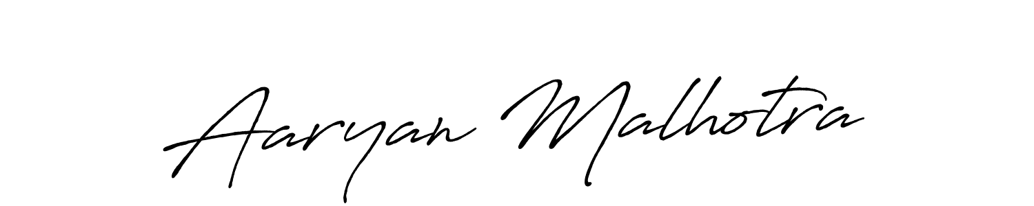 Make a beautiful signature design for name Aaryan Malhotra. With this signature (Antro_Vectra_Bolder) style, you can create a handwritten signature for free. Aaryan Malhotra signature style 7 images and pictures png