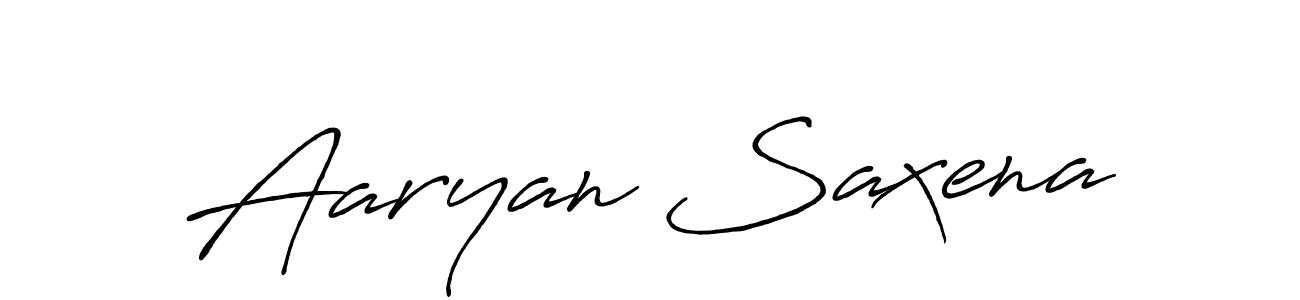 How to make Aaryan Saxena name signature. Use Antro_Vectra_Bolder style for creating short signs online. This is the latest handwritten sign. Aaryan Saxena signature style 7 images and pictures png
