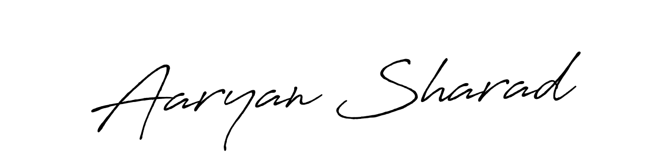 Make a beautiful signature design for name Aaryan Sharad. With this signature (Antro_Vectra_Bolder) style, you can create a handwritten signature for free. Aaryan Sharad signature style 7 images and pictures png