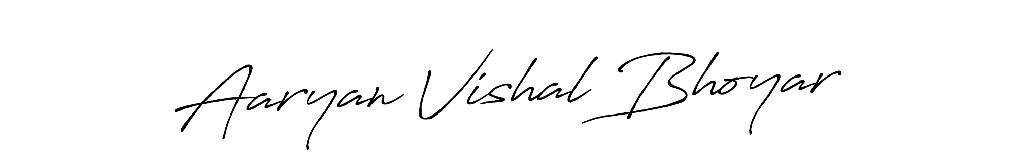 How to make Aaryan Vishal Bhoyar signature? Antro_Vectra_Bolder is a professional autograph style. Create handwritten signature for Aaryan Vishal Bhoyar name. Aaryan Vishal Bhoyar signature style 7 images and pictures png