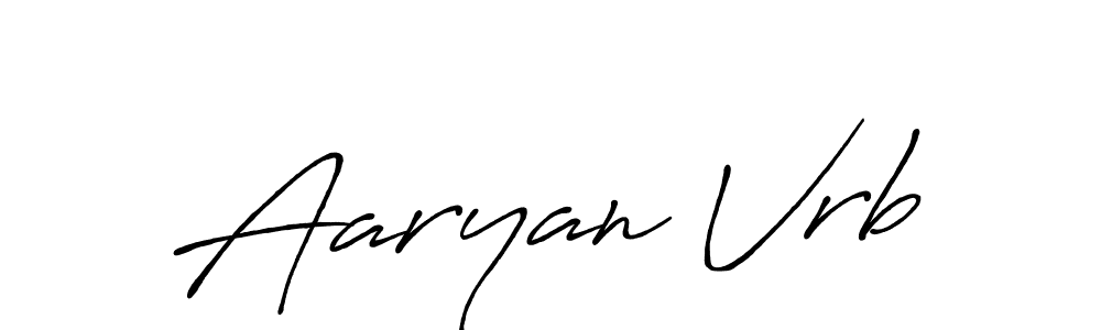 Here are the top 10 professional signature styles for the name Aaryan Vrb. These are the best autograph styles you can use for your name. Aaryan Vrb signature style 7 images and pictures png