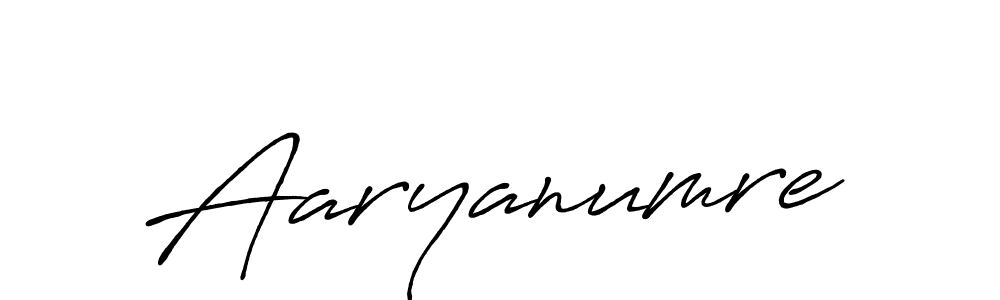 How to make Aaryanumre signature? Antro_Vectra_Bolder is a professional autograph style. Create handwritten signature for Aaryanumre name. Aaryanumre signature style 7 images and pictures png