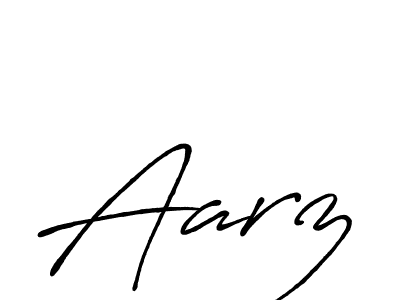 Design your own signature with our free online signature maker. With this signature software, you can create a handwritten (Antro_Vectra_Bolder) signature for name Aarz. Aarz signature style 7 images and pictures png