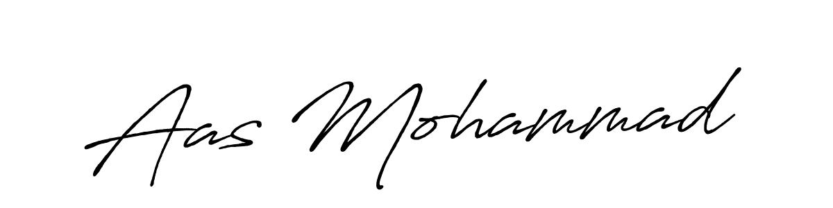 How to make Aas Mohammad name signature. Use Antro_Vectra_Bolder style for creating short signs online. This is the latest handwritten sign. Aas Mohammad signature style 7 images and pictures png