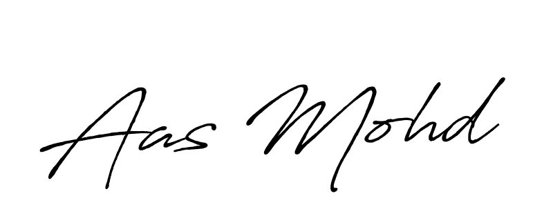 Design your own signature with our free online signature maker. With this signature software, you can create a handwritten (Antro_Vectra_Bolder) signature for name Aas Mohd. Aas Mohd signature style 7 images and pictures png