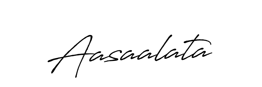 Aasaalata stylish signature style. Best Handwritten Sign (Antro_Vectra_Bolder) for my name. Handwritten Signature Collection Ideas for my name Aasaalata. Aasaalata signature style 7 images and pictures png