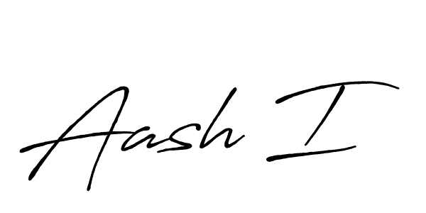 Also we have Aash I name is the best signature style. Create professional handwritten signature collection using Antro_Vectra_Bolder autograph style. Aash I signature style 7 images and pictures png