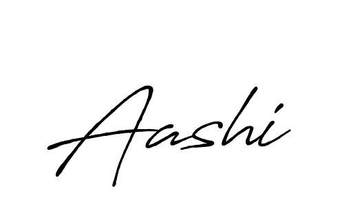 Design your own signature with our free online signature maker. With this signature software, you can create a handwritten (Antro_Vectra_Bolder) signature for name Aashi. Aashi signature style 7 images and pictures png