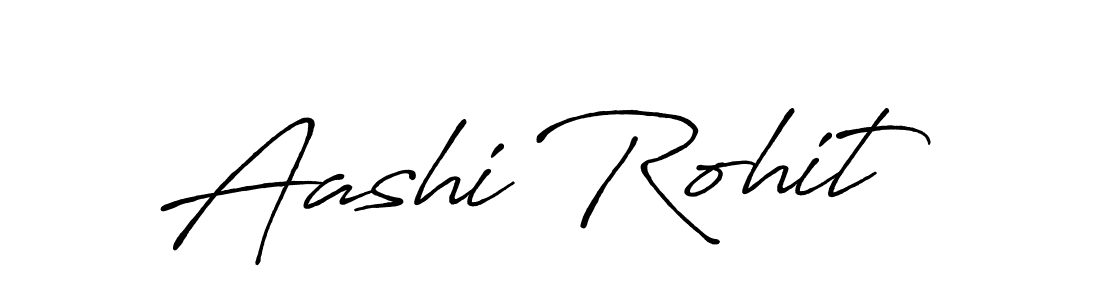 Use a signature maker to create a handwritten signature online. With this signature software, you can design (Antro_Vectra_Bolder) your own signature for name Aashi Rohit. Aashi Rohit signature style 7 images and pictures png