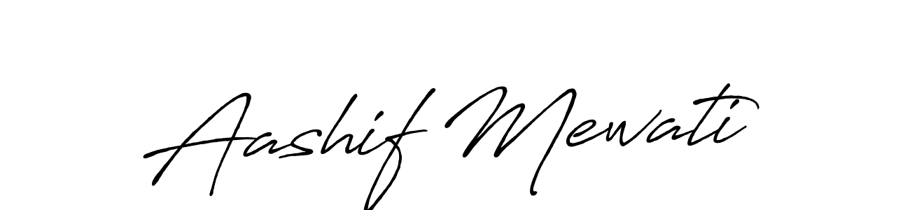 if you are searching for the best signature style for your name Aashif Mewati. so please give up your signature search. here we have designed multiple signature styles  using Antro_Vectra_Bolder. Aashif Mewati signature style 7 images and pictures png