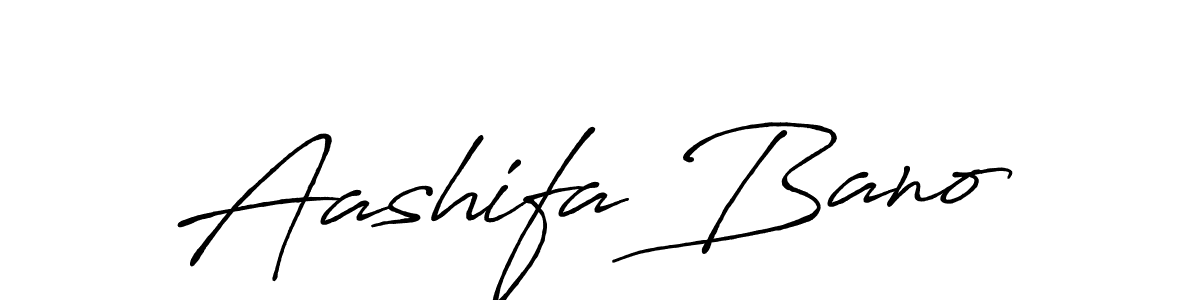 How to make Aashifa Bano name signature. Use Antro_Vectra_Bolder style for creating short signs online. This is the latest handwritten sign. Aashifa Bano signature style 7 images and pictures png