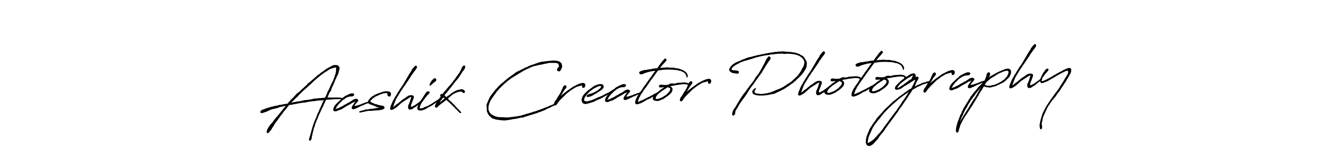 How to make Aashik Creator Photography signature? Antro_Vectra_Bolder is a professional autograph style. Create handwritten signature for Aashik Creator Photography name. Aashik Creator Photography signature style 7 images and pictures png