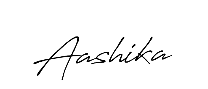 Create a beautiful signature design for name Aashika. With this signature (Antro_Vectra_Bolder) fonts, you can make a handwritten signature for free. Aashika signature style 7 images and pictures png