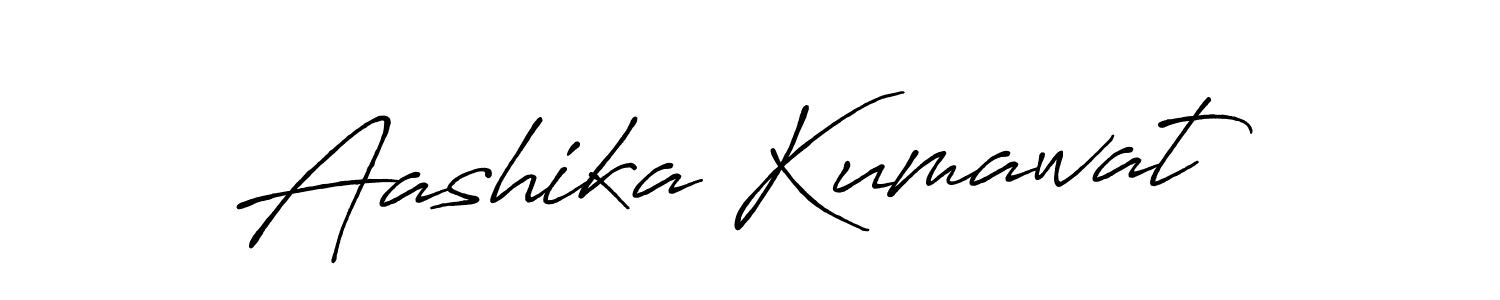 How to make Aashika Kumawat signature? Antro_Vectra_Bolder is a professional autograph style. Create handwritten signature for Aashika Kumawat name. Aashika Kumawat signature style 7 images and pictures png