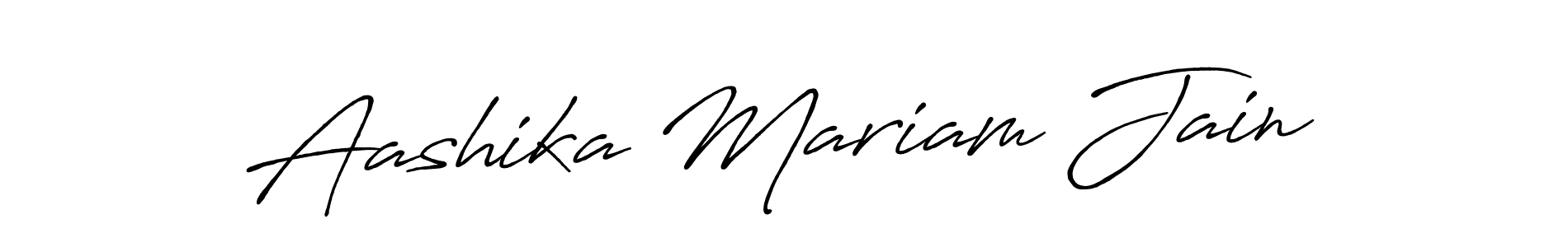 How to make Aashika Mariam Jain signature? Antro_Vectra_Bolder is a professional autograph style. Create handwritten signature for Aashika Mariam Jain name. Aashika Mariam Jain signature style 7 images and pictures png