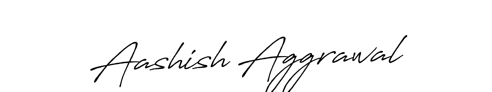 Create a beautiful signature design for name Aashish Aggrawal. With this signature (Antro_Vectra_Bolder) fonts, you can make a handwritten signature for free. Aashish Aggrawal signature style 7 images and pictures png