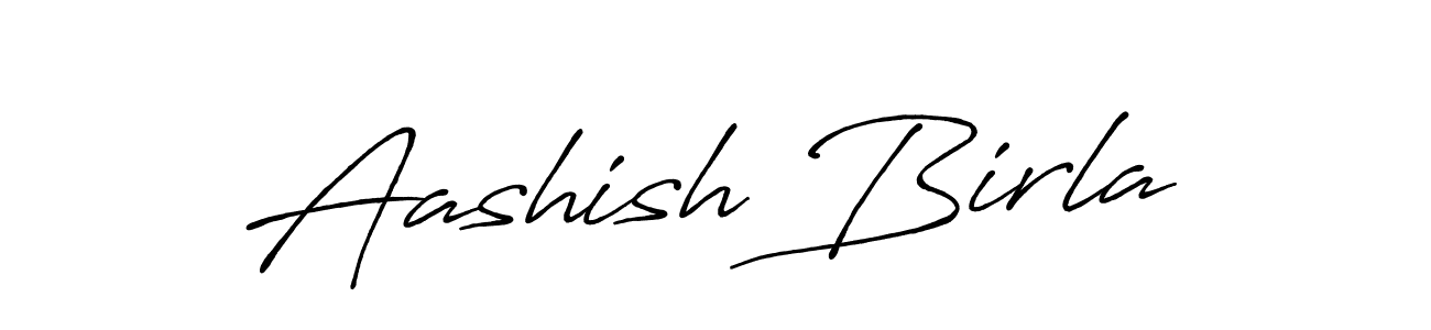 Make a beautiful signature design for name Aashish Birla. With this signature (Antro_Vectra_Bolder) style, you can create a handwritten signature for free. Aashish Birla signature style 7 images and pictures png