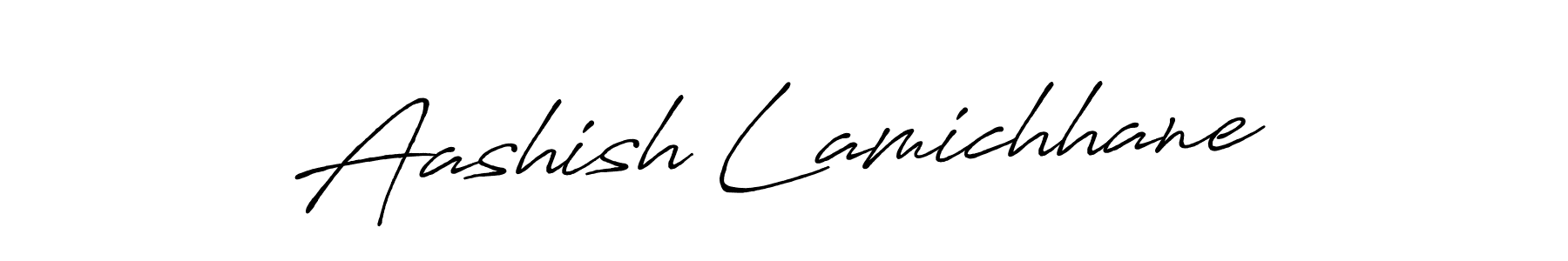 Design your own signature with our free online signature maker. With this signature software, you can create a handwritten (Antro_Vectra_Bolder) signature for name Aashish Lamichhane. Aashish Lamichhane signature style 7 images and pictures png