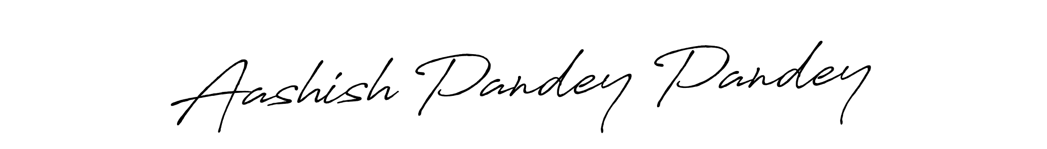 Create a beautiful signature design for name Aashish Pandey Pandey. With this signature (Antro_Vectra_Bolder) fonts, you can make a handwritten signature for free. Aashish Pandey Pandey signature style 7 images and pictures png