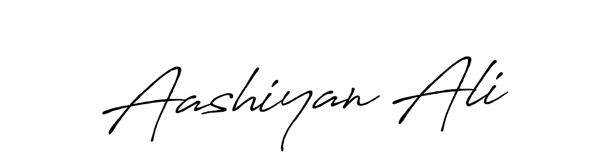 How to make Aashiyan Ali signature? Antro_Vectra_Bolder is a professional autograph style. Create handwritten signature for Aashiyan Ali name. Aashiyan Ali signature style 7 images and pictures png