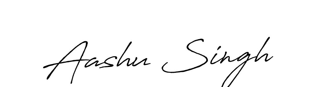 Aashu Singh stylish signature style. Best Handwritten Sign (Antro_Vectra_Bolder) for my name. Handwritten Signature Collection Ideas for my name Aashu Singh. Aashu Singh signature style 7 images and pictures png