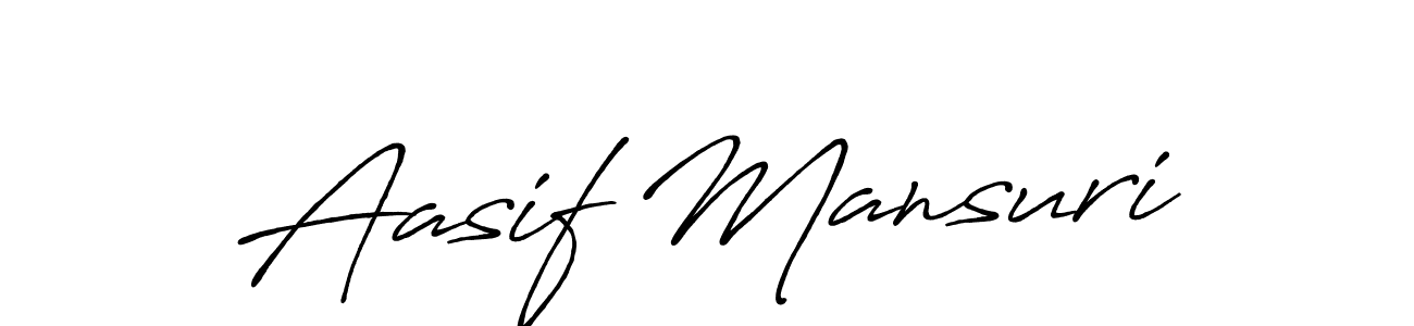 Also we have Aasif Mansuri name is the best signature style. Create professional handwritten signature collection using Antro_Vectra_Bolder autograph style. Aasif Mansuri signature style 7 images and pictures png