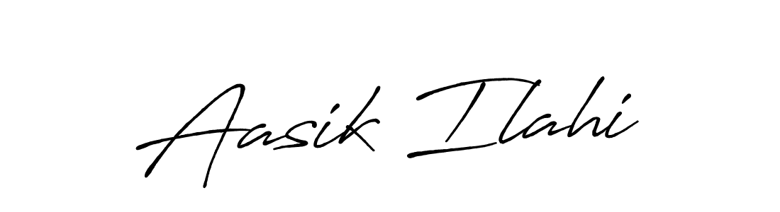Design your own signature with our free online signature maker. With this signature software, you can create a handwritten (Antro_Vectra_Bolder) signature for name Aasik Ilahi. Aasik Ilahi signature style 7 images and pictures png