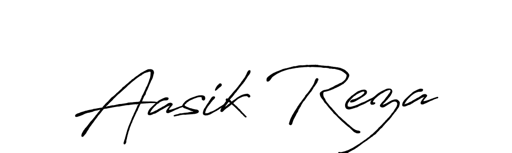 Create a beautiful signature design for name Aasik Reza. With this signature (Antro_Vectra_Bolder) fonts, you can make a handwritten signature for free. Aasik Reza signature style 7 images and pictures png