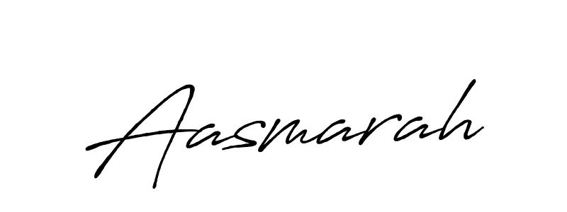 How to make Aasmarah name signature. Use Antro_Vectra_Bolder style for creating short signs online. This is the latest handwritten sign. Aasmarah signature style 7 images and pictures png