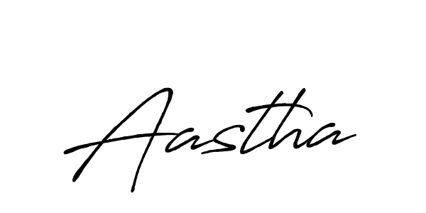 Make a beautiful signature design for name Aastha. With this signature (Antro_Vectra_Bolder) style, you can create a handwritten signature for free. Aastha signature style 7 images and pictures png