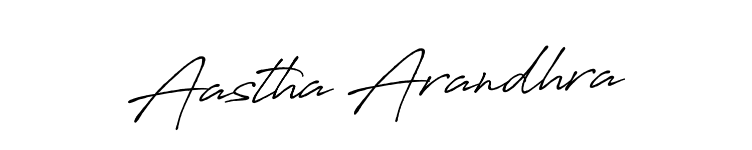 The best way (Antro_Vectra_Bolder) to make a short signature is to pick only two or three words in your name. The name Aastha Arandhra include a total of six letters. For converting this name. Aastha Arandhra signature style 7 images and pictures png